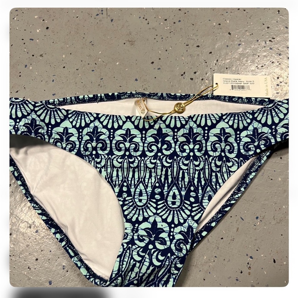 Helen Jon Women's Navy Hipster Bikini Bottom - Small